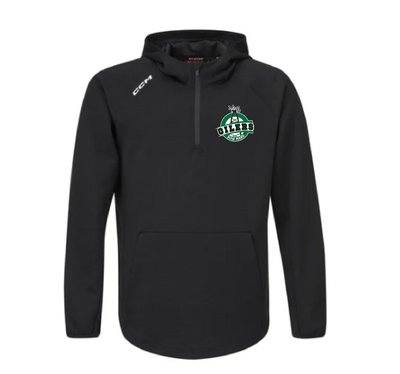 CCM Youth Premium Tech Fleece 1/4 Zip Hoodie - BOW MARK OILERS