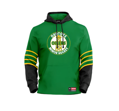 Bardown Youth OMHA Custom Sublimated Get Wild Hoodie Green