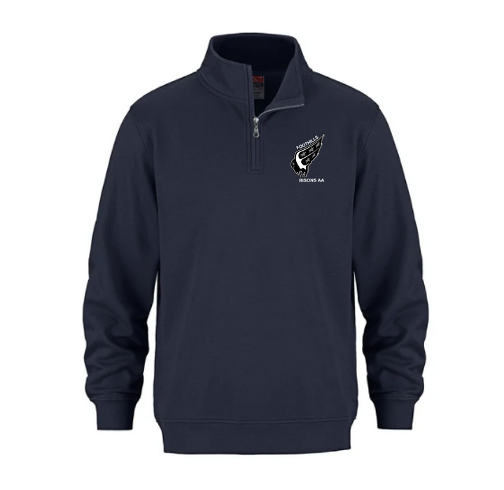 Flux Youth 1/4 Zip Sweater - Foothills Bisons