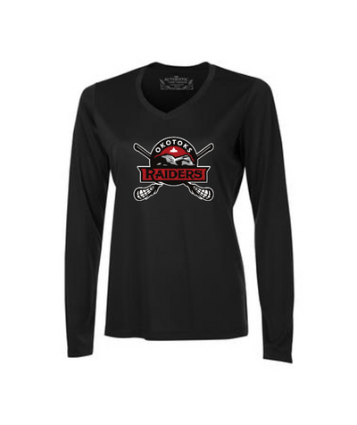 Atc ™ Pro Team Long Sleeve Ladies’ V-Neck Tee - RAIDERS LACROSSE