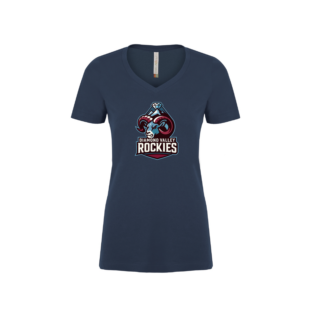 Atc ™ EuroSpun V-Neck Ladies Tee - Diamond Valley Rockies