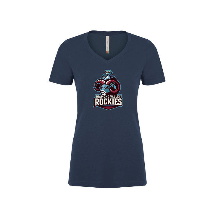 Atc ™ EuroSpun V-Neck Ladies Tee - Diamond Valley Rockies