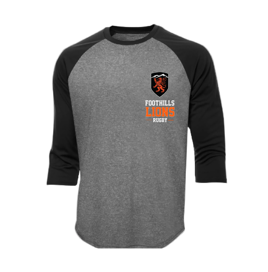 Pro Team Adult Baseball Tee - FOOTHILLS LIONS RUGBY