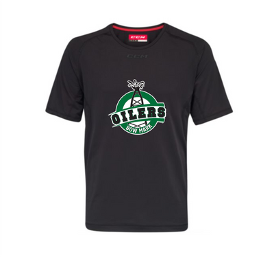 CCM Training Short Sleeve Tee - BOW MARK OILERS