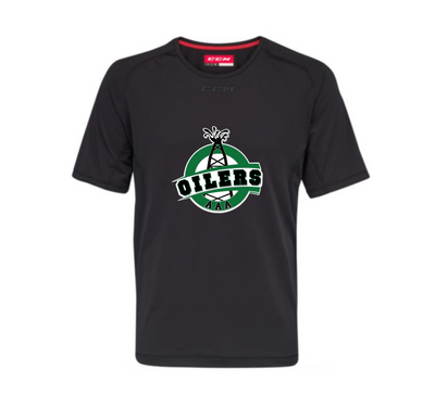 CCM Youth Training Short Sleeve Tee - OOAA OILERS AAA