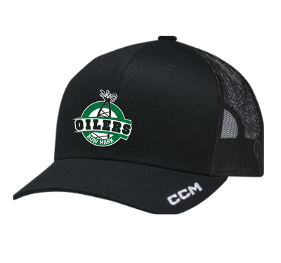 CCM Youth Team Meshback Trucker Cap - BOW MARK OILERS