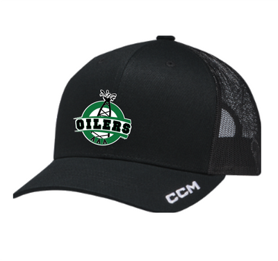 CCM Youth Team Meshback Trucker Cap - OOAA OILERS AAA