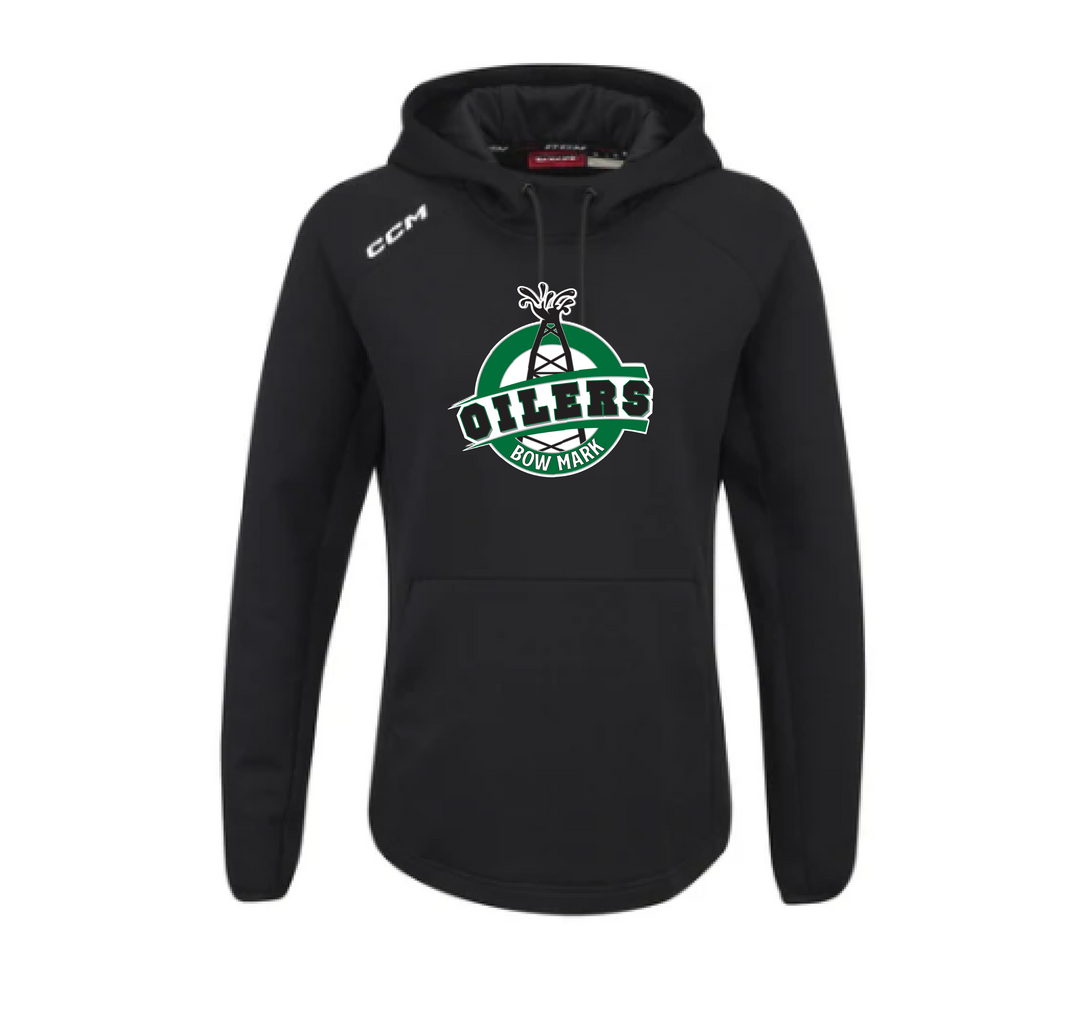 CCM Women's Premium Tech Fleece Hoodie - BOW MARK OILERS
