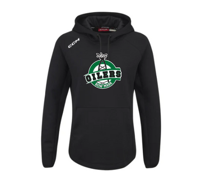CCM Women's Premium Tech Fleece Hoodie - BOW MARK OILERS