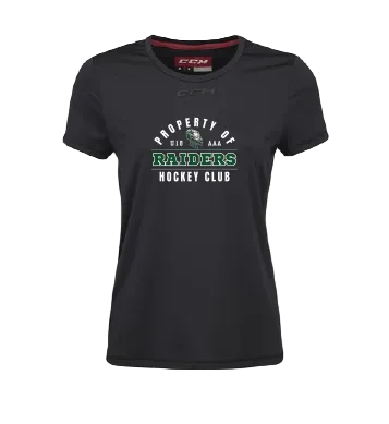CCM Women's Training Short Sleeve Tee - PROPERTY OF U18AAA RAIDERS
