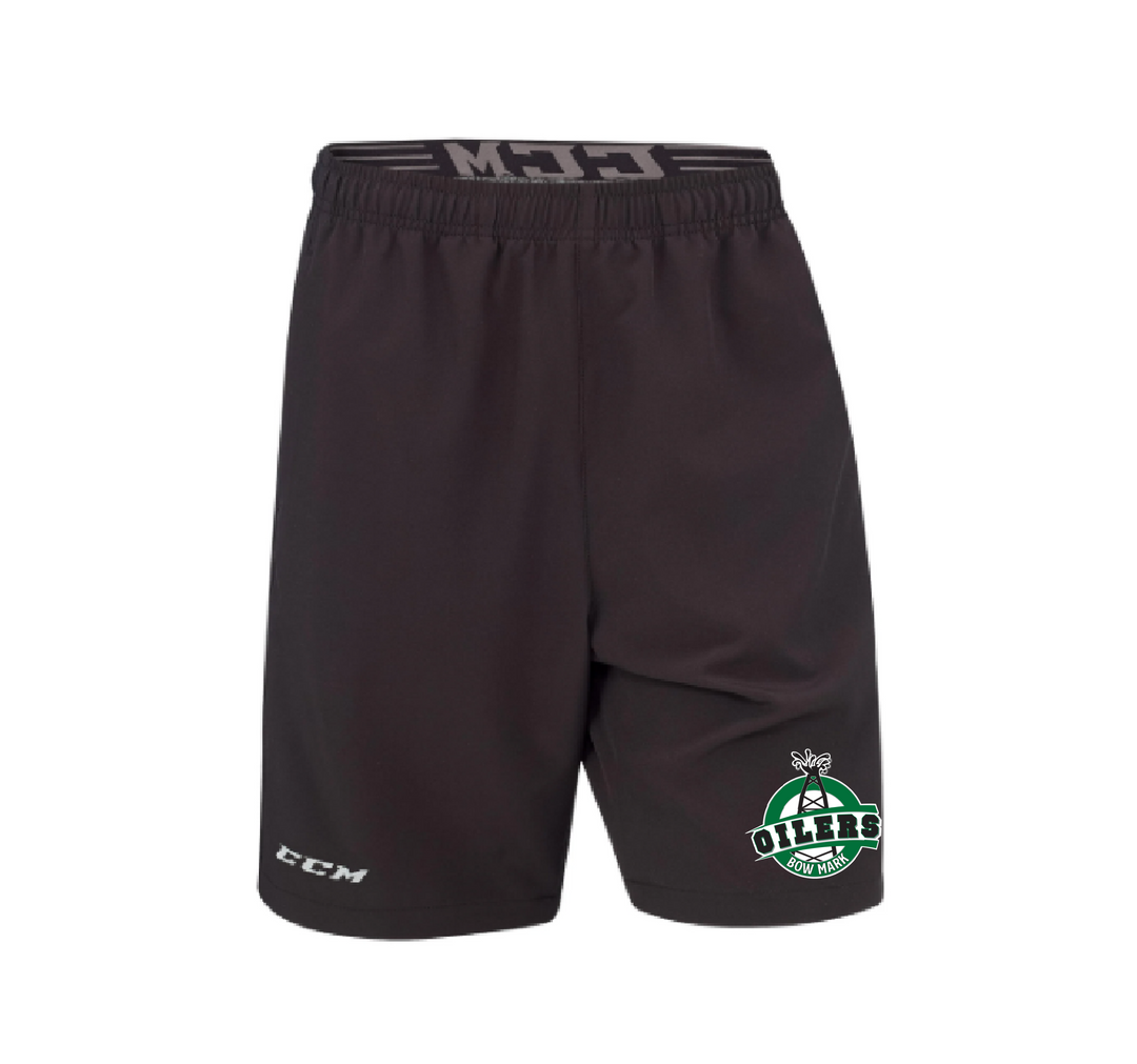 CCM Woven Short - BOW MARK OILERS