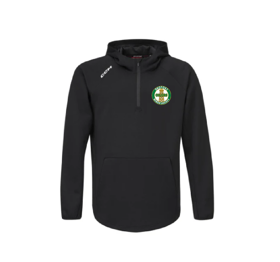 CCM Youth Premium Tech Fleece 1/4 Zip Hoodie - OMHA