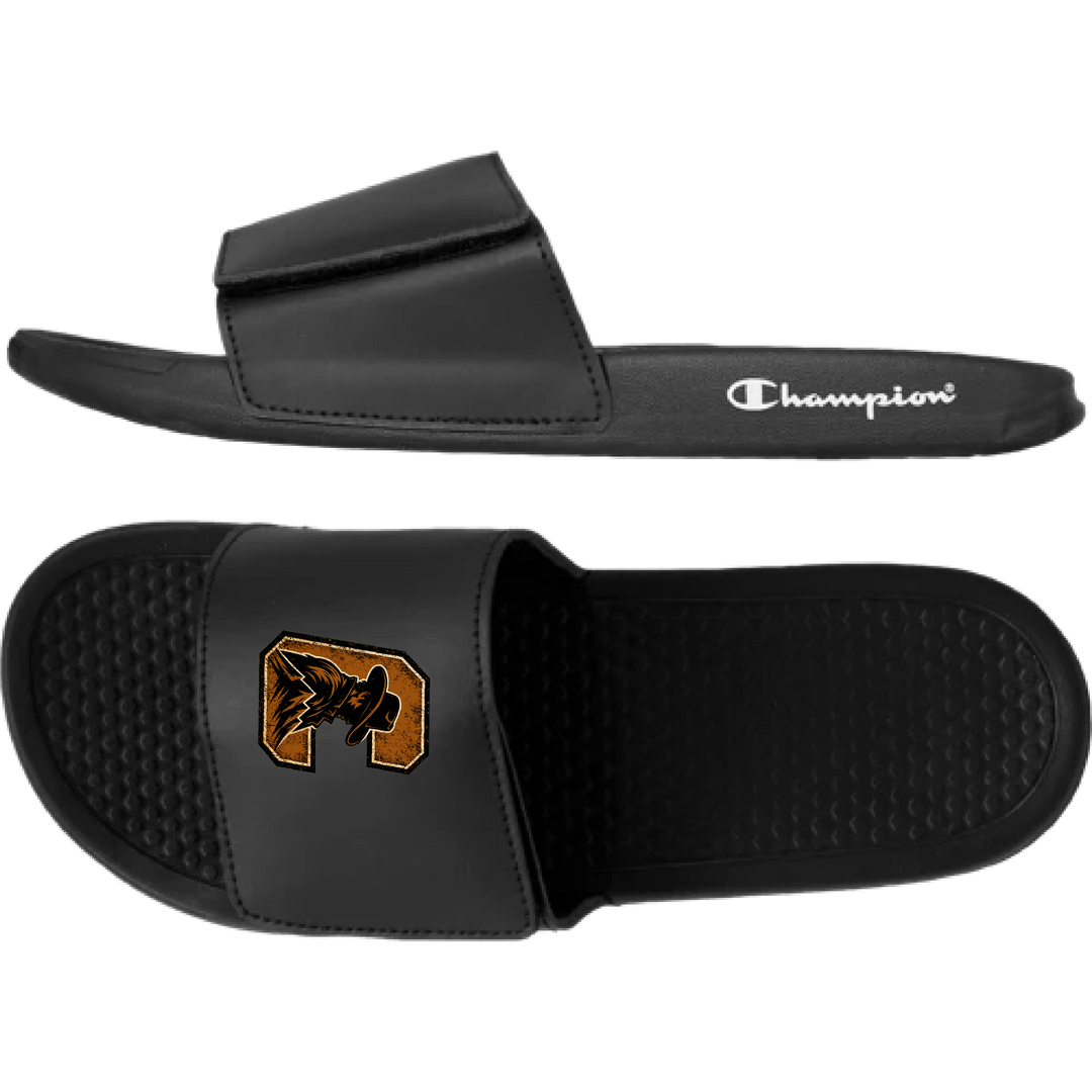Champion Men's Slide Sandal- CLARESHOLM COWBOYS