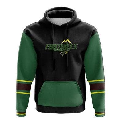 CUSTIMOO ADULT "JERSEY" HOODIE-FOOTHILLS RINGETTE