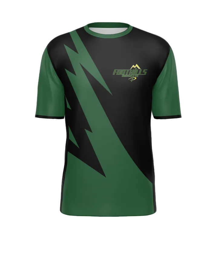 CUSTIMOO ADULT "LIGHTNING" T SHIRT - FOOTHILLS RINGETTE