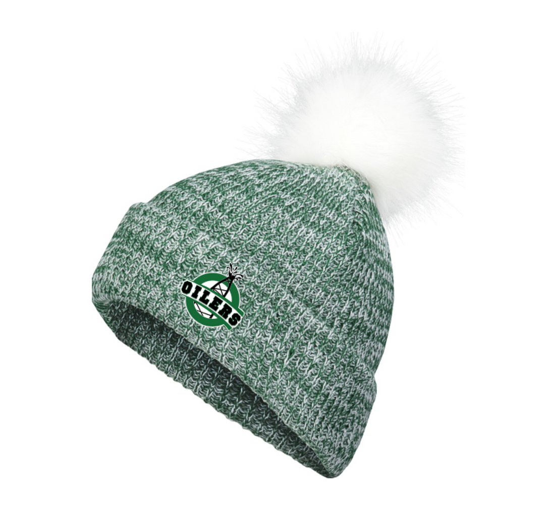 Pacific Headwear Faux Fur Pom Beanie - OOAA Oilers