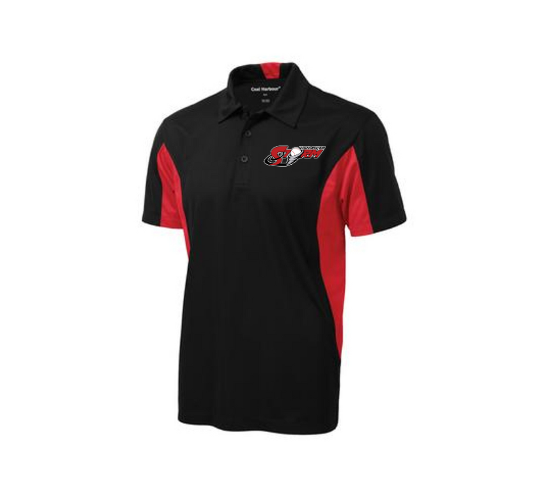 Coal Harbour Sport Shirts Snag Resistant Colour Block Polo - High River Storm