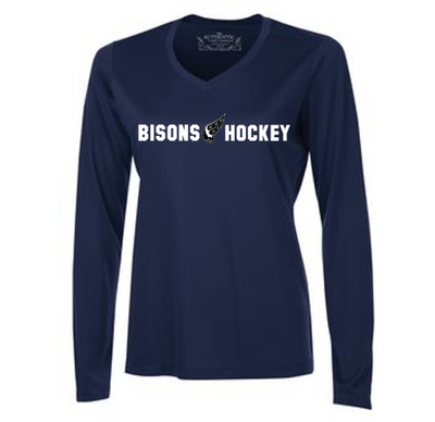 Atc ™ Pro Team Long Sleeve Ladies’ V-Neck Tee - Foothills Bisons