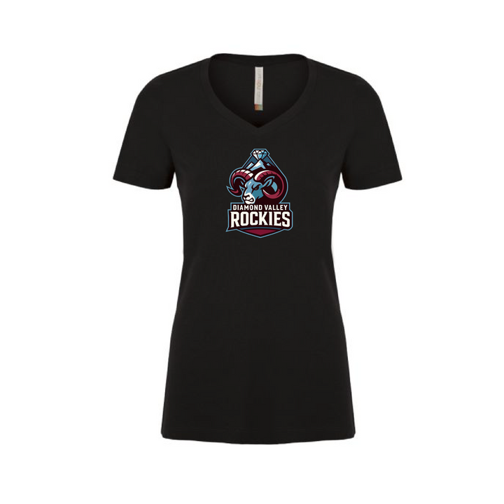 Atc ™ EuroSpun V-Neck Ladies Tee - Diamond Valley Rockies