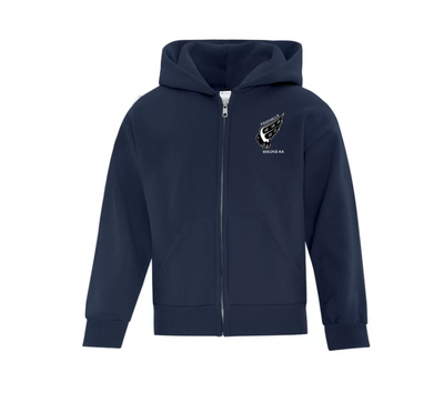 ATC Youth Everyday Fleece Full Zip Hooded Sweatshirt - Foothills Bisons