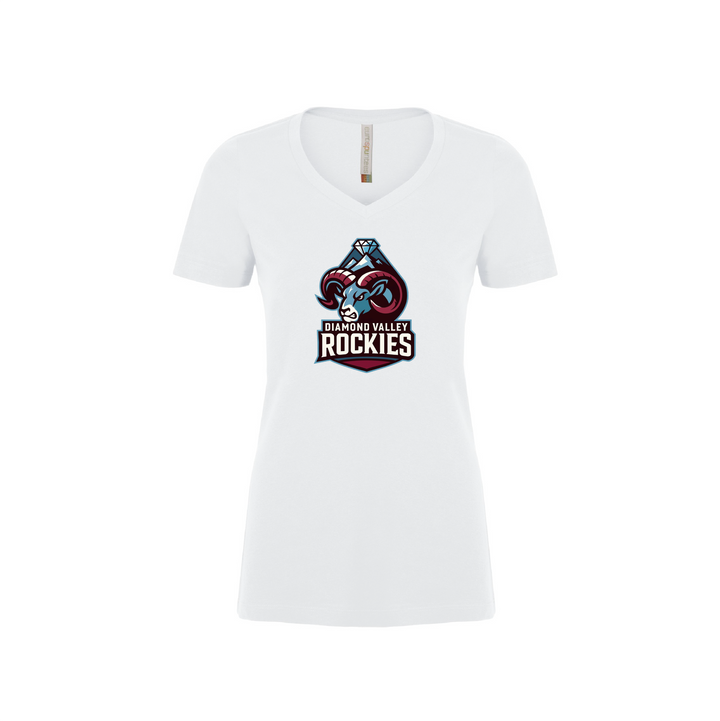 Atc ™ EuroSpun V-Neck Ladies Tee - Diamond Valley Rockies