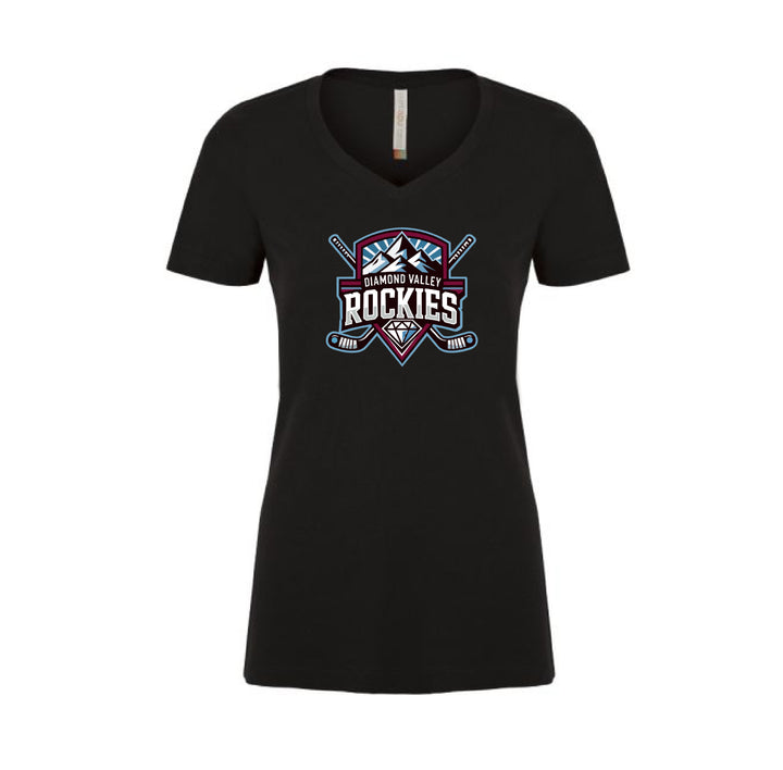 Atc ™ EuroSpun V-Neck Ladies Tee - Diamond Valley Rockies