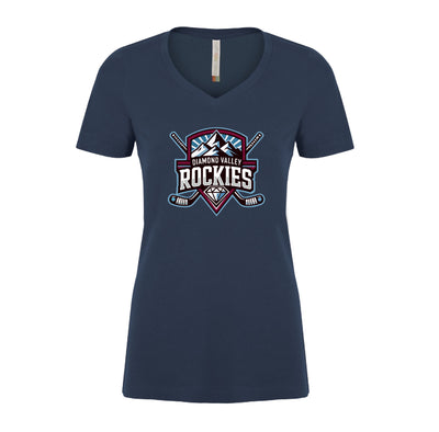 Atc ™ EuroSpun V-Neck Ladies Tee - Diamond Valley Rockies