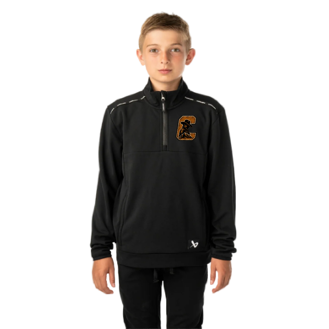 Bauer Youth Team Fleece 1/2 Zip - Claresholm Cowboys