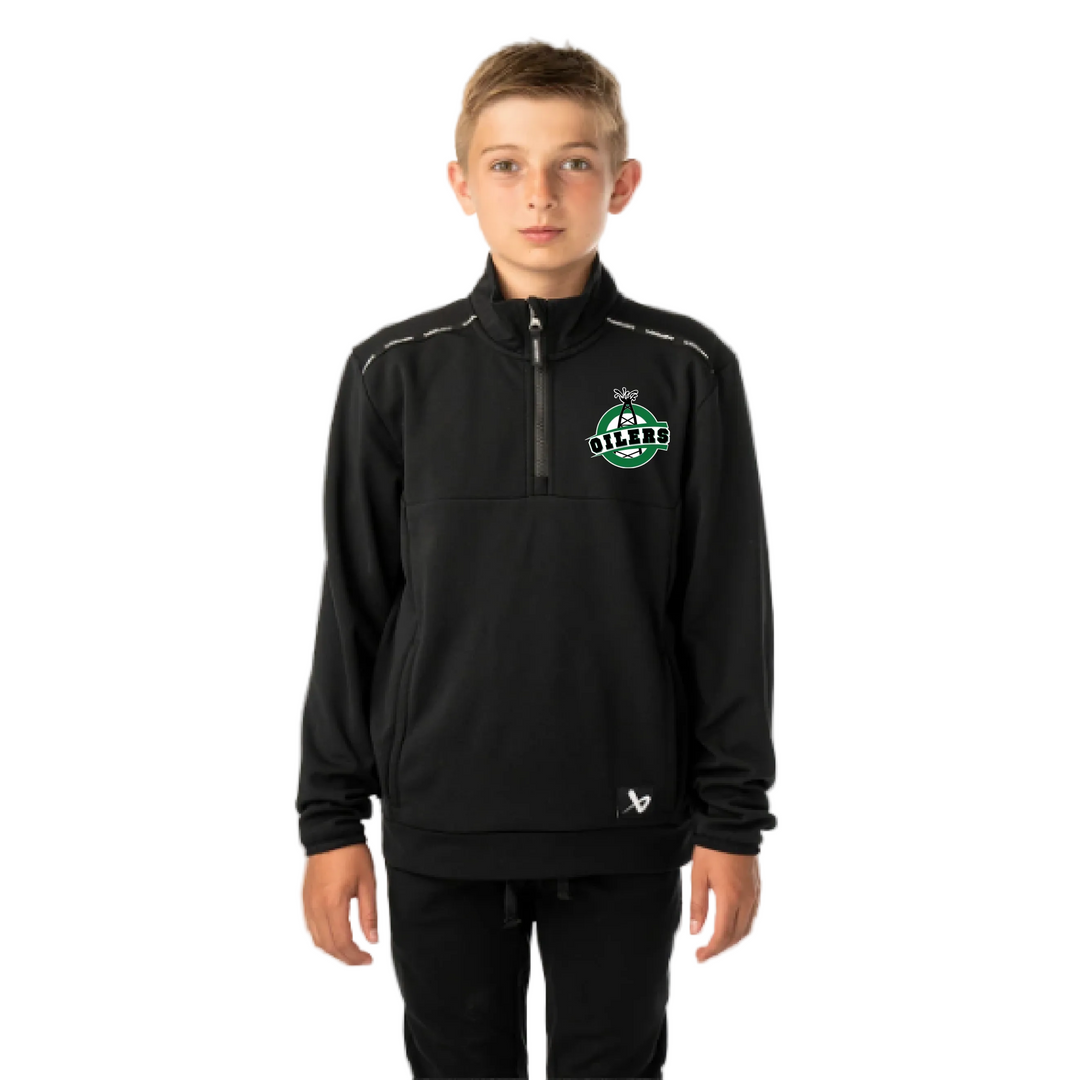 Bauer Youth Team Fleece 1/2 Zip - Bow Mark Oilers