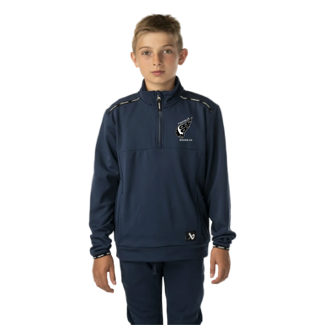 Bauer Youth Team Fleece 1/2 Zip - Foothills Bisons