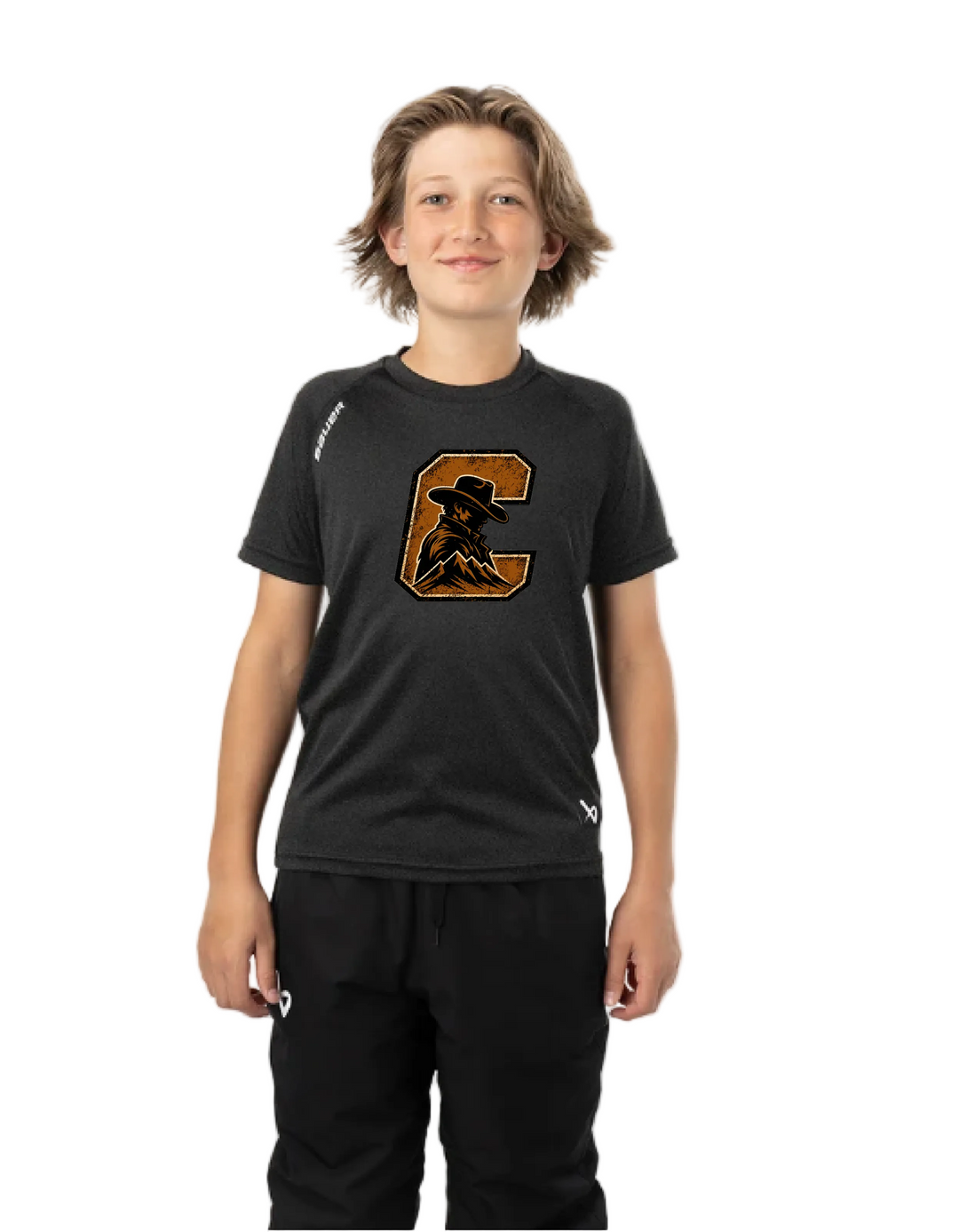 Bauer Youth Team Tech Tee - CLARESHOLM COWBOYS