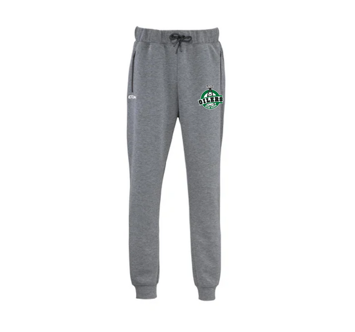 CCM Premium Tech Fleece Jogger Pant - BOW MARK OILERS