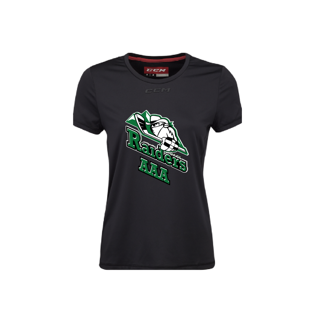 CCM Women's Training Short Sleeve Tee - Raiders AAA