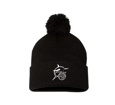 Sportsman 12" Pom-Pom Cuffed Beanie - Prairie Dolphins
