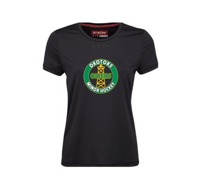 CCM Women's Training Short Sleeve Tee - OMHA